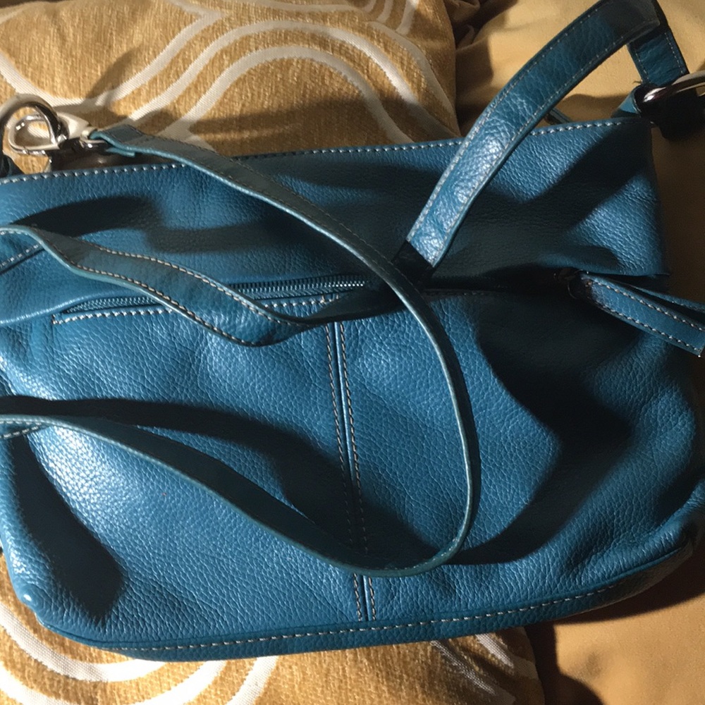 Teal green Tignanello bag